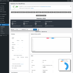 Page screenshot: Stats4wp