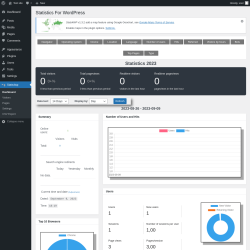 Page screenshot: Stats4wp