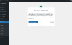 Page screenshot: StatusDot &lsaquo; Test site &mdash; WordPress