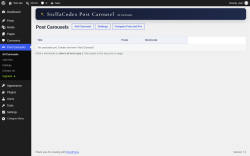 Page screenshot: Post Carousels