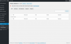 Page screenshot: Wow Plugins &rarr; Sticky Buttons