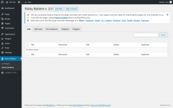 Page screenshot: Wow Plugins &rarr; Sticky Buttons