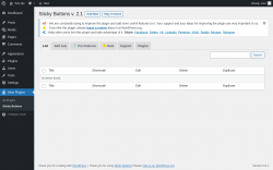 Page screenshot: Wow Plugins &rarr; Sticky Buttons