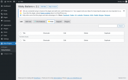 Page screenshot: Wow Plugins &rarr; Sticky Buttons &rarr;  Rate