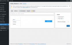 Page screenshot: Wow Plugins &rarr; Sticky Buttons &rarr; Add new