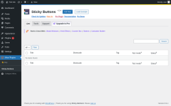Page screenshot: Wow Plugins &rarr; Sticky Buttons