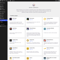 Page screenshot: Wow Plugins