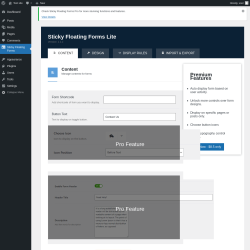 Page screenshot: Sticky Floating Forms