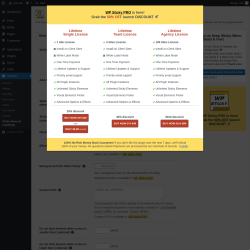 Page screenshot: Settings → Sticky Menu (or Anything!) → Get Sticky PRO