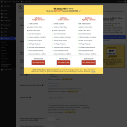 Page screenshot: Settings &rarr; Sticky Menu (or Anything!)