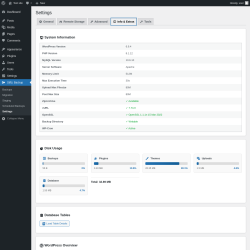 Page screenshot: StifLi Backup &rarr; Settings &rarr; 
            
            Info & Extras        