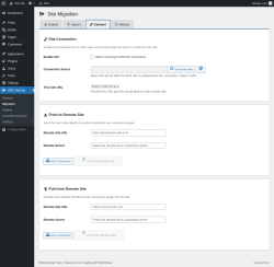 Page screenshot: StifLi Backup &rarr; Migration &rarr; 
            
            Connect        