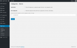 Page screenshot: Stionic &rarr; Categories