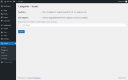 Page screenshot: Stionic &rarr; Categories