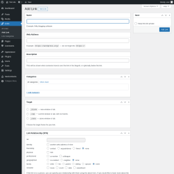 Page screenshot: Links → Add Link