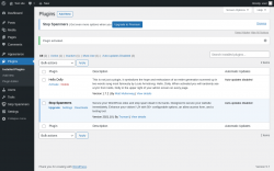 Page screenshot: Plugins &lsaquo; Test site &mdash; WordPress