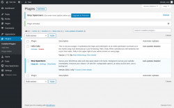 Page screenshot: Plugins &lsaquo; Test site &mdash; WordPress