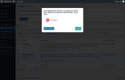 Page screenshot: Plugins &lsaquo; Test site &mdash; WordPress