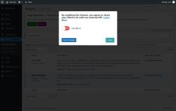 Page screenshot: Plugins &lsaquo; Test site &mdash; WordPress