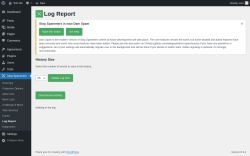 Page screenshot: Stop Spammers &rarr; Log Report