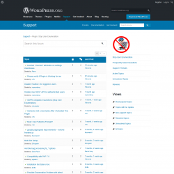 Page screenshot: Settings  → Support Forum