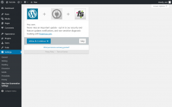 Page screenshot: Stop User Enumeration Settings ‹ Test site — WordPress