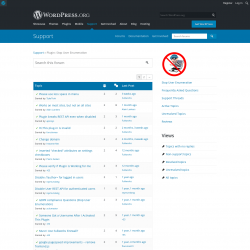Page screenshot: Settings → Support Forum