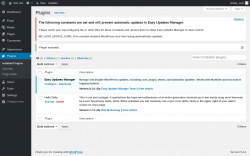 Page screenshot: Plugins &lsaquo; Test site &mdash; WordPress