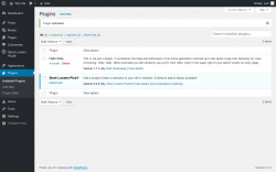 Page screenshot: Plugins ‹ Test site — WordPress