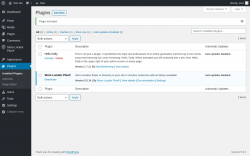 Page screenshot: Plugins ‹ Test site — WordPress