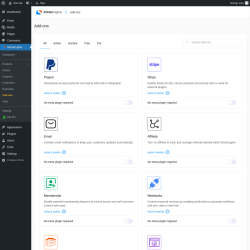 Page screenshot: StoreEngine → Add-ons