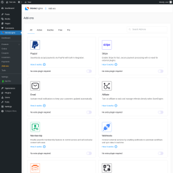 Page screenshot: StoreEngine → Add-ons