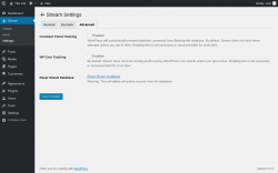 Page screenshot: Stream → Settings → 
							Advanced						