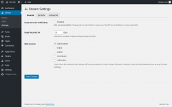 Page screenshot: Stream → Settings