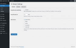 Page screenshot: Stream → Settings