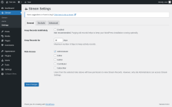 Page screenshot: Stream → Settings