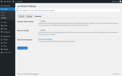 Page screenshot: Stream → Settings → 
							Advanced						