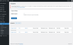 Page screenshot: Stripe Payments → Coupons