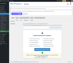 Page screenshot: WP Simple Pay