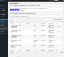 Page screenshot: Tools → Scheduled Actions