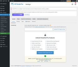 Page screenshot: WP Simple Pay