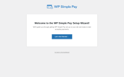 Page screenshot: WP Simple Pay → Setup Wizard