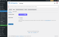 Page screenshot: WP Simple Pay → 
			Stripe		