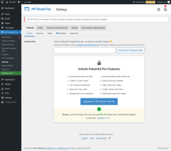 Page screenshot: WP Simple Pay → Notifications 