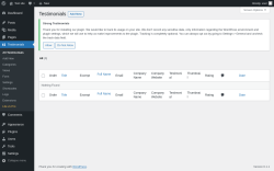 Page screenshot: Testimonials 