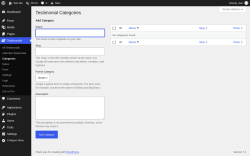 Page screenshot: Testimonials  &rarr; Categories