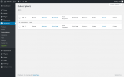 Page screenshot: Studiocart → Subscriptions