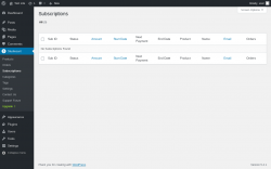 Page screenshot: Studiocart → Subscriptions