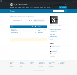 Page screenshot: Studiocart → Support Forum
