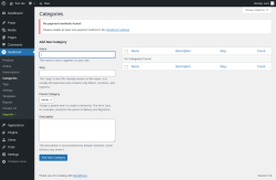 Page screenshot: Studiocart → Categories